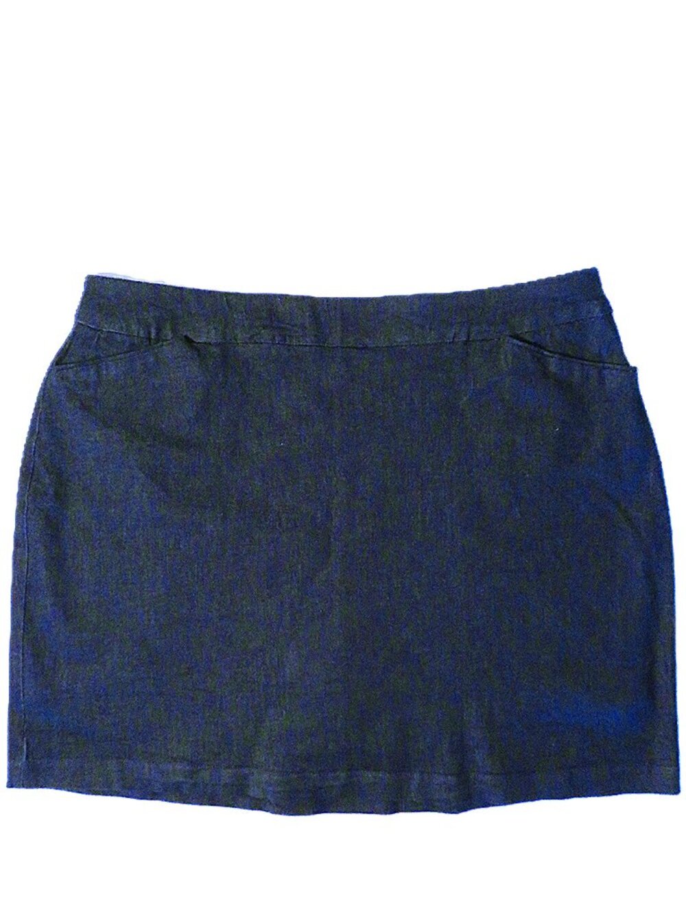 NWT Croft & Barrow Plus Size 20W Mid Rise Denim Skort Rinse Wash